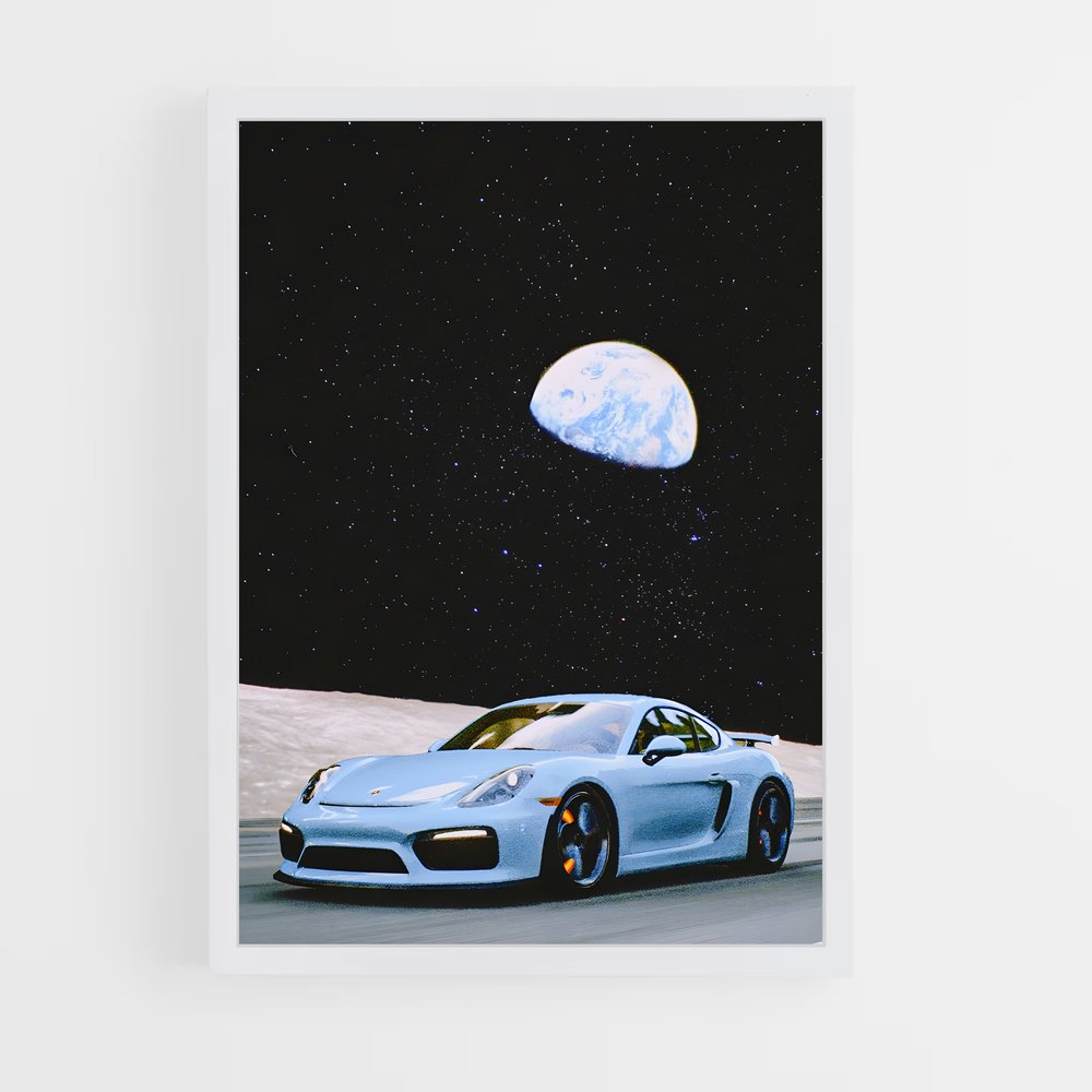 Poster Lune de Cayman – affiche Porsche (vue 3)